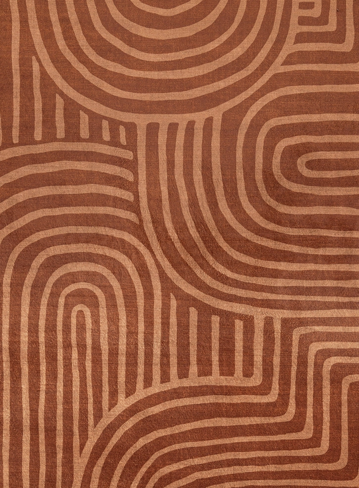 Leta Brown Abstract Rollie Pollie Round Playmat