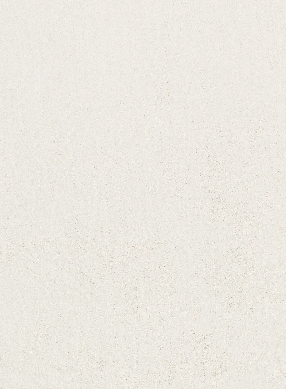 Lianna Cream Scallop Washable Bath Mat