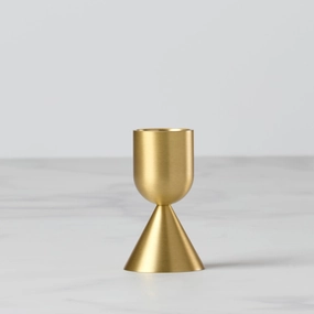 Light Gold Short Taper Candle Holdervalentine's day decorations ,valentine's centerpiece 