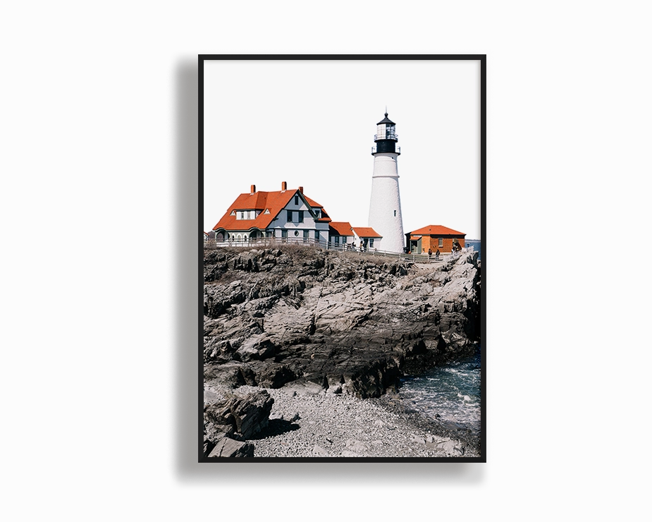 Light House Portraitmodern abstract painting decor