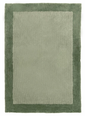 Lila Green Bordered Shag Rugmodern color block patchwork rug