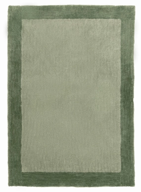 Lila Green Bordered Shag Rugmodern color block patchwork rug