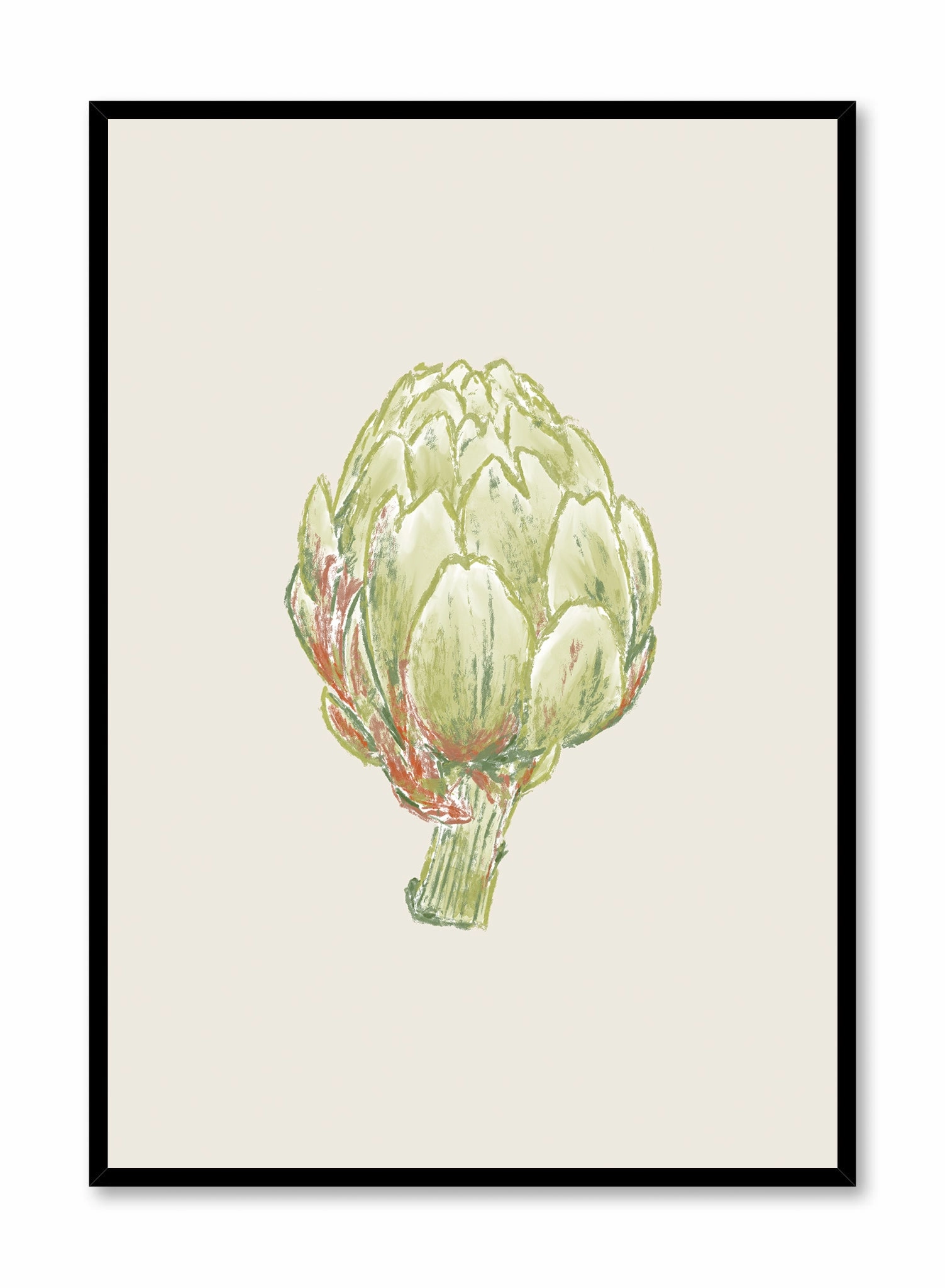 Line Drawn Artichoke, Posterpop culture themed posters
