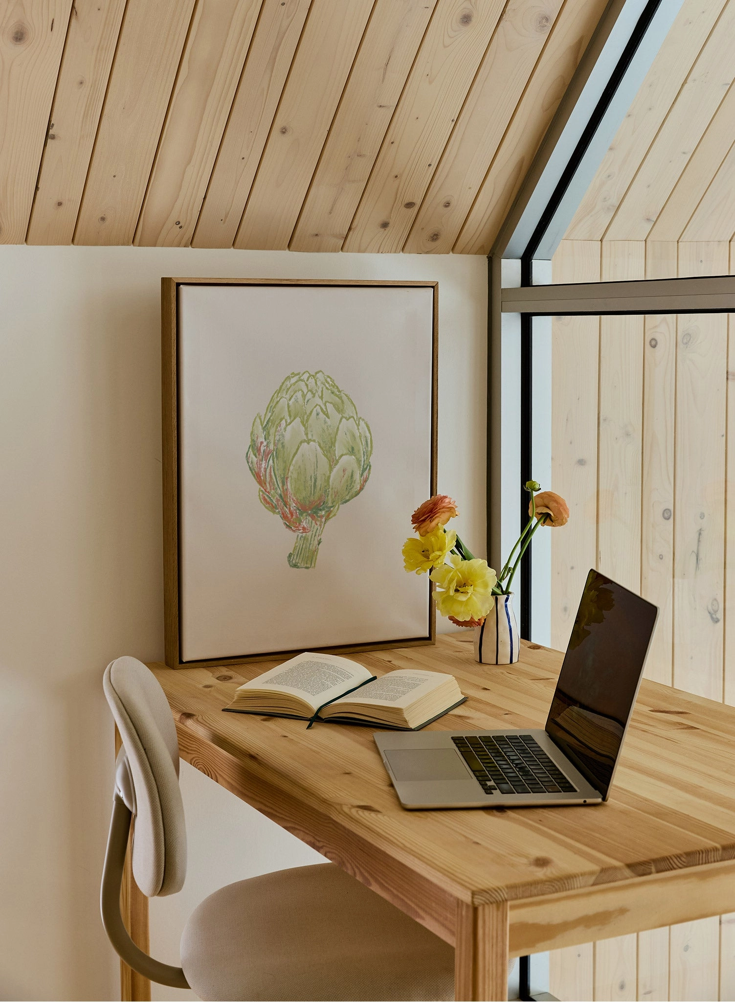 Line Drawn Artichoke, Poster