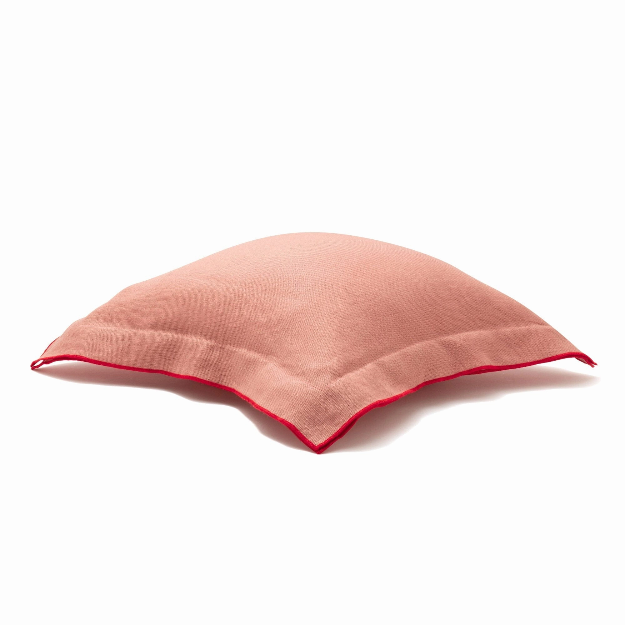 Linen Flange Cushion Cover 450 x 450  Orange