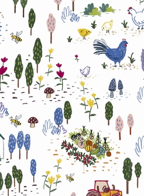 Little Farmhouse, Wallpapernordic minimalist wallpaper