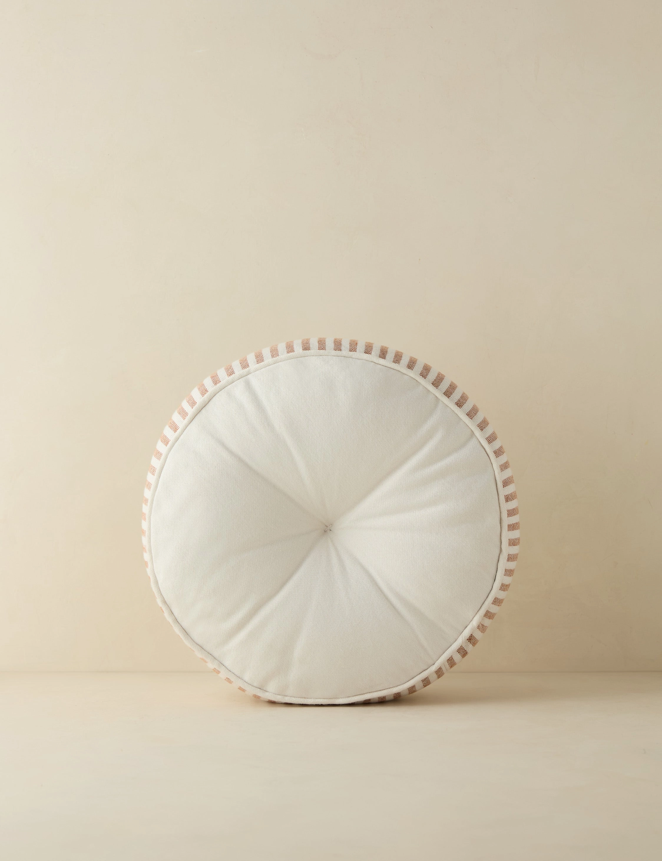 Littu Indoor / Outdoor Striped Disc Pillow by Sarah Sherman Samuel