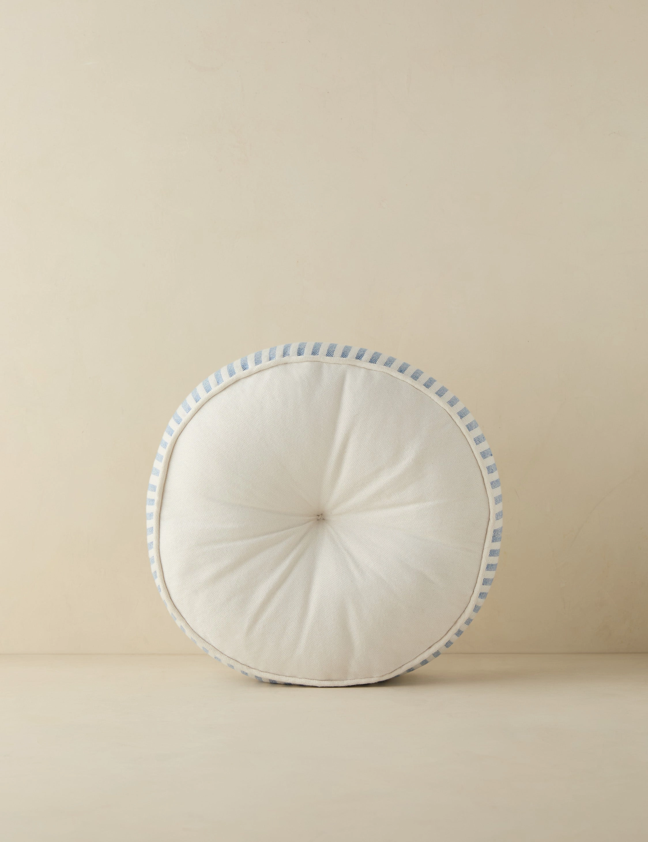Littu Indoor / Outdoor Striped Disc Pillow by Sarah Sherman Samuel