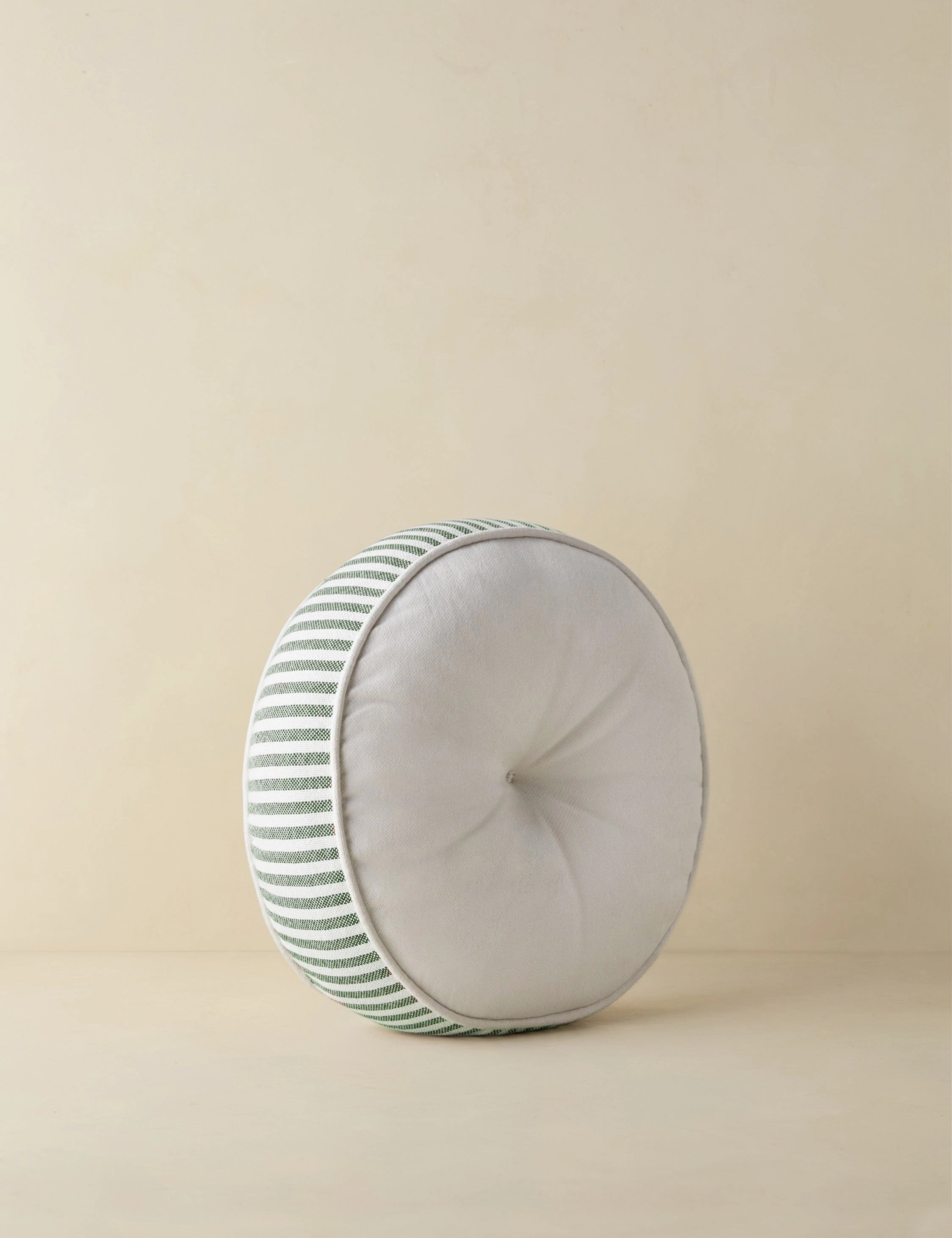 Littu Indoor / Outdoor Striped Disc Pillow by Sarah Sherman Samuel