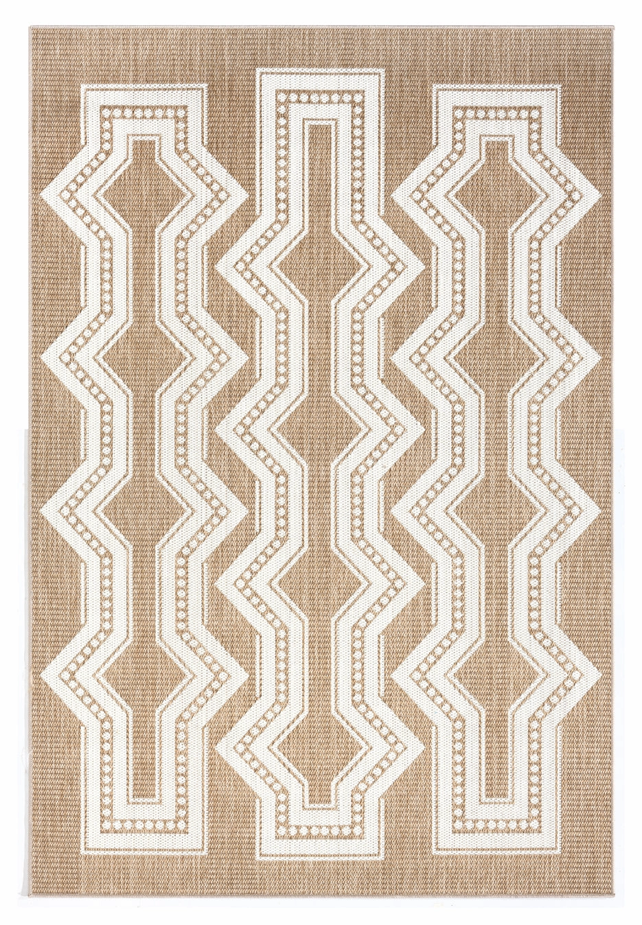 Lora Brown and Ivory Tribal Flatweave Indoor Outdoor Rugmodern color block patchwork rug