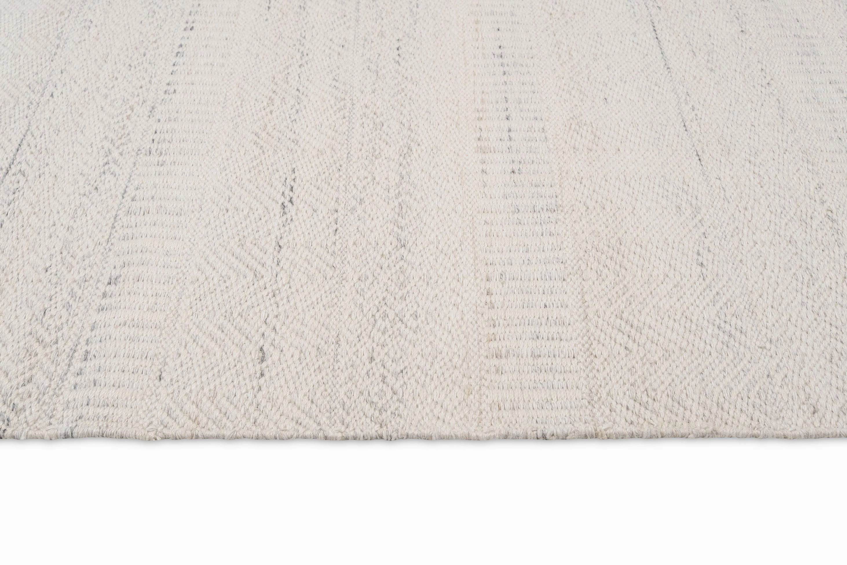 Loretta Cream and Grey Indoor Outdoor PET Runner Rug