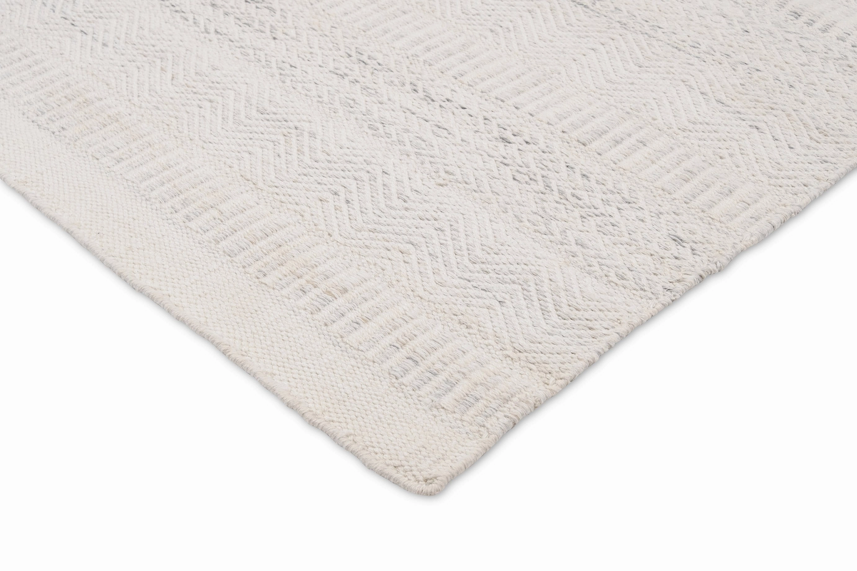 Loretta Cream and Grey Indoor Outdoor PET Runner Rug