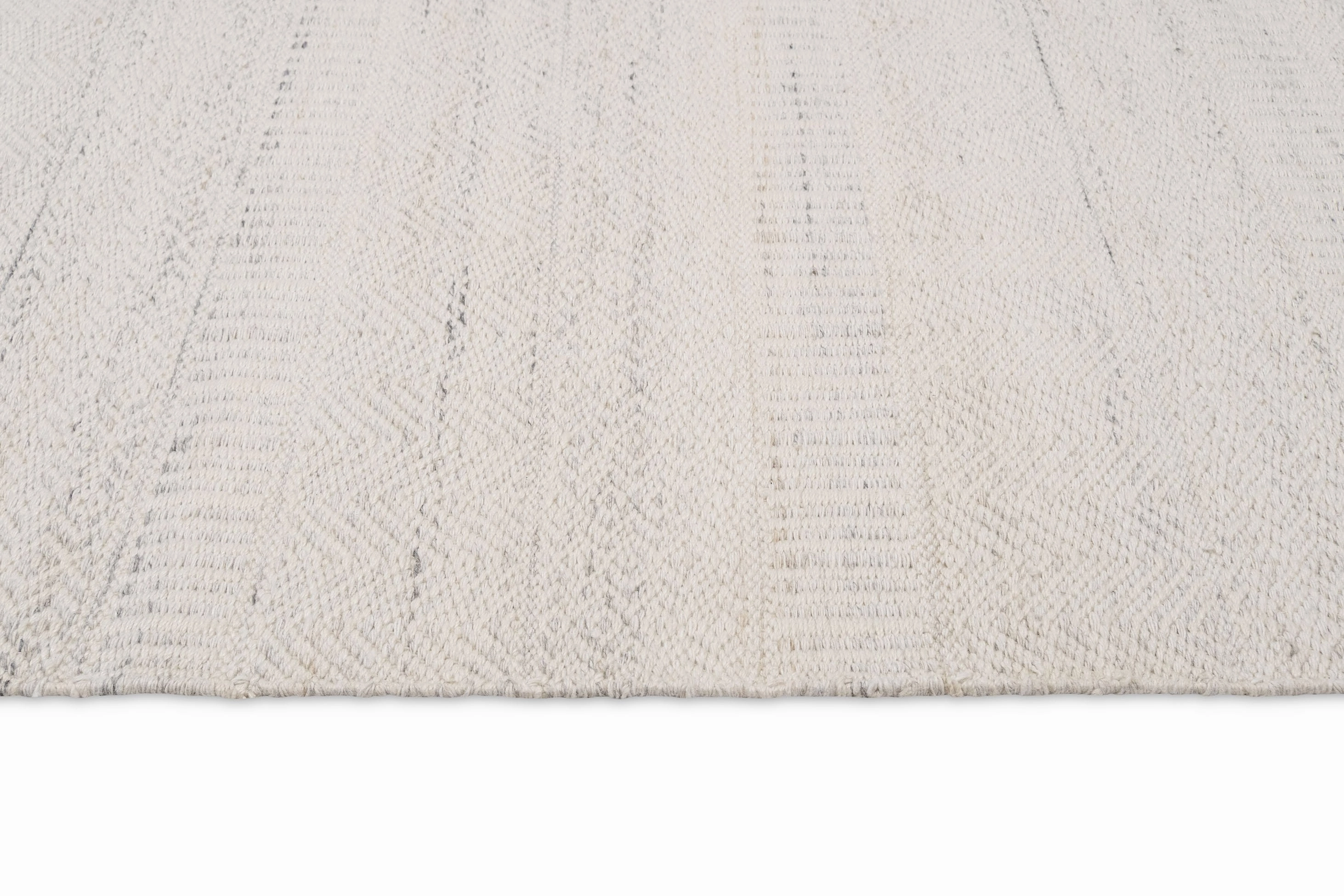 Loretta Cream and Grey Indoor Outdoor PET Runner Rug