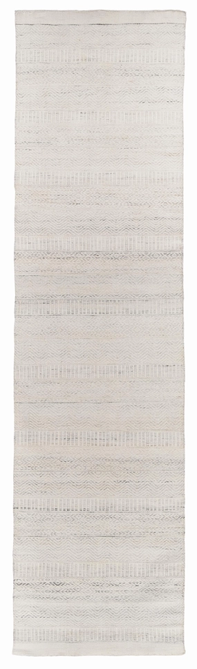 Loretta Cream and Grey Indoor Outdoor PET Runner Rugmodern color block patchwork rug