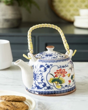 Lotus Pond Ceramic Tea Kettlemodern kitchen decor ,kitchen dinner set ,dinnerware 