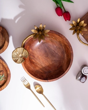 Lotus Salad Bowl - 8.5"modern kitchen decor ,kitchen dinner set ,dinnerware 