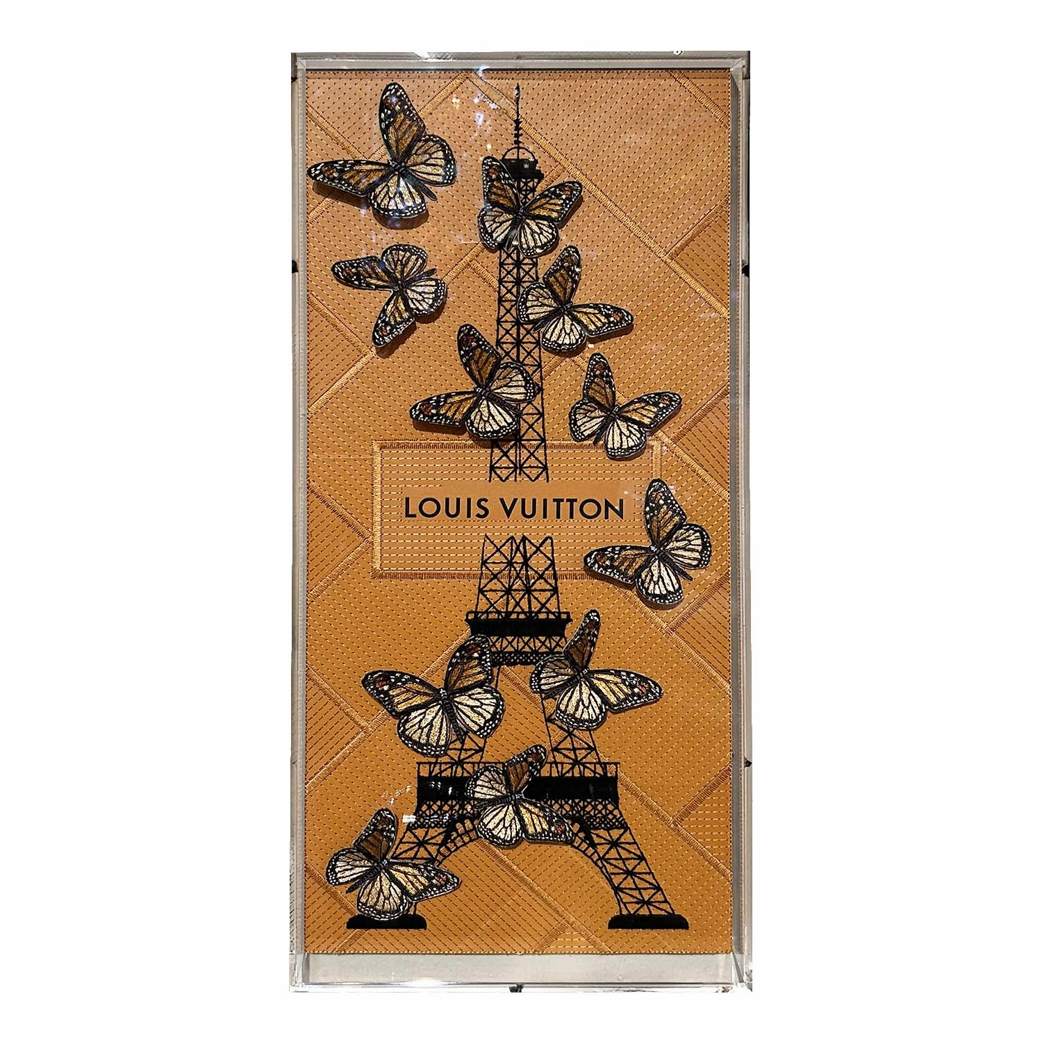 Louis Vuitton Eiffel Tower Wall Piece - 12"x26"nordic style wall decor
