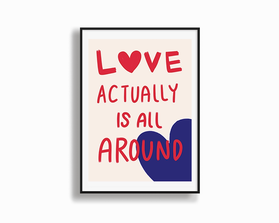 Love Actually Is All Around 2modern abstract painting decor
