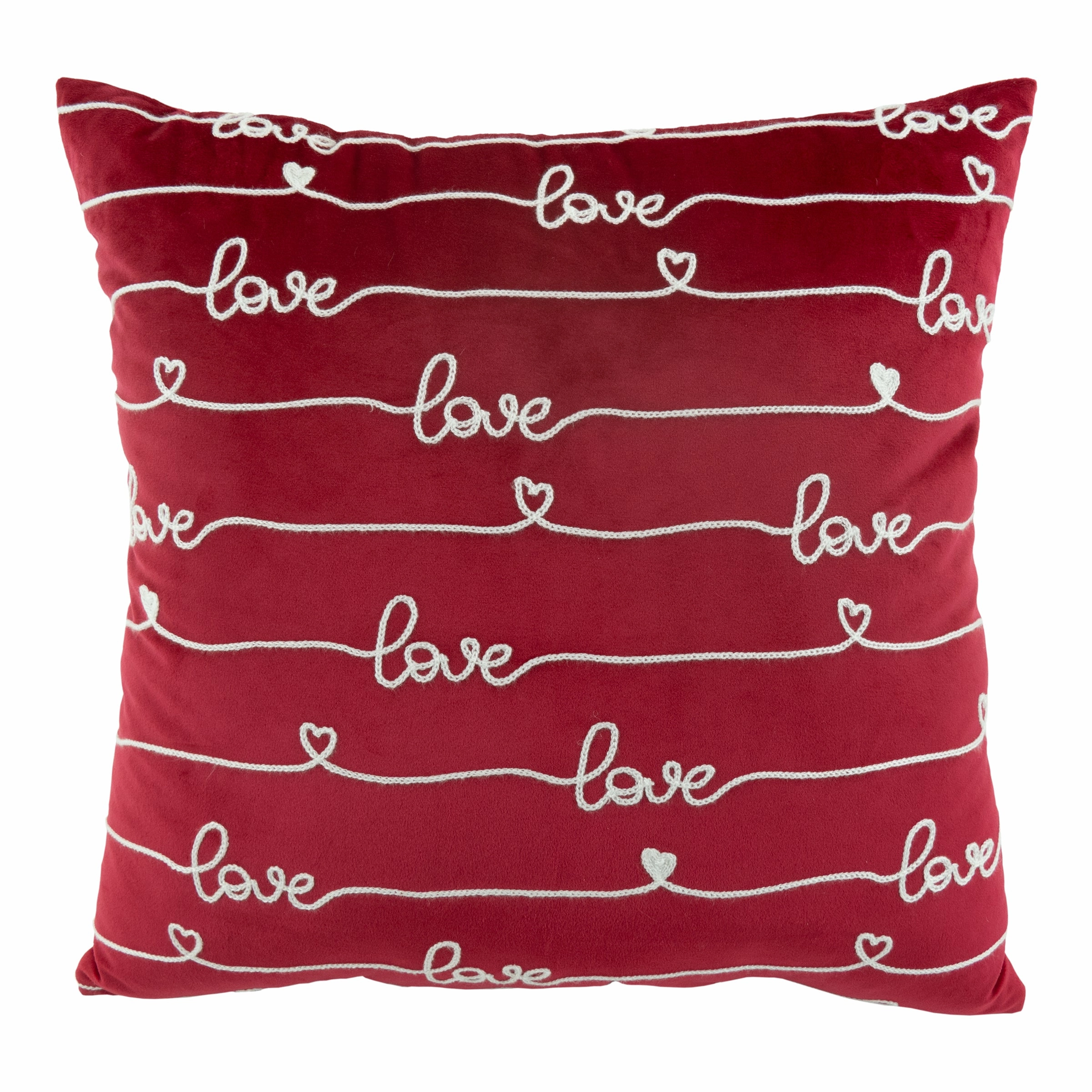 Love Scripted 18X18 Throw Pillowvalentine's day decorations ,valentine's centerpiece 