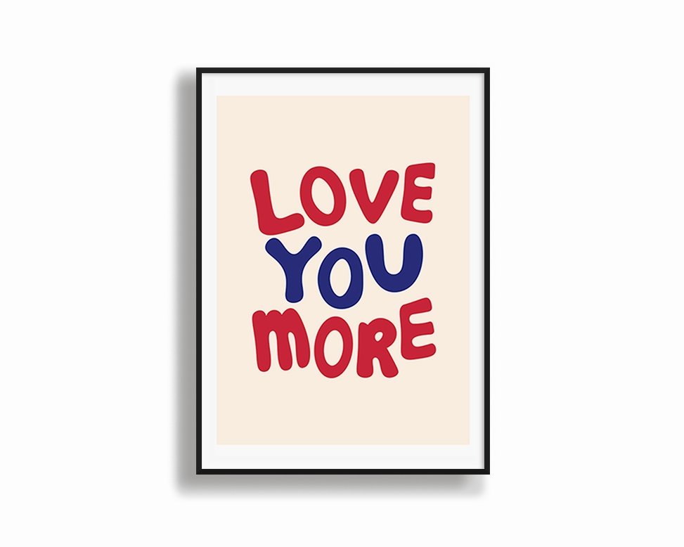Love You Moremodern abstract painting decor