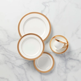 Lowell White 5-Piece Place Settingmodern kitchen decor ,kitchen dinner set ,dinnerware 