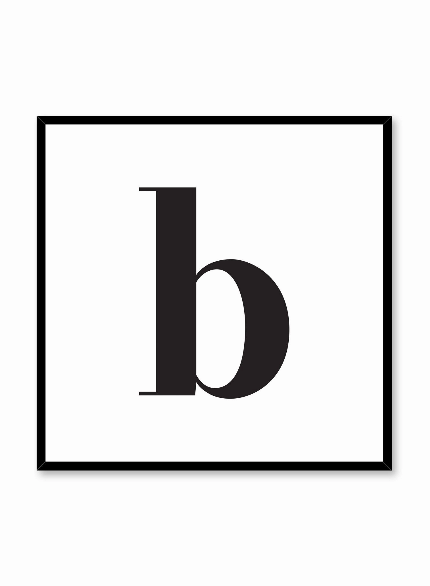 Lowercase Letter B, Poster