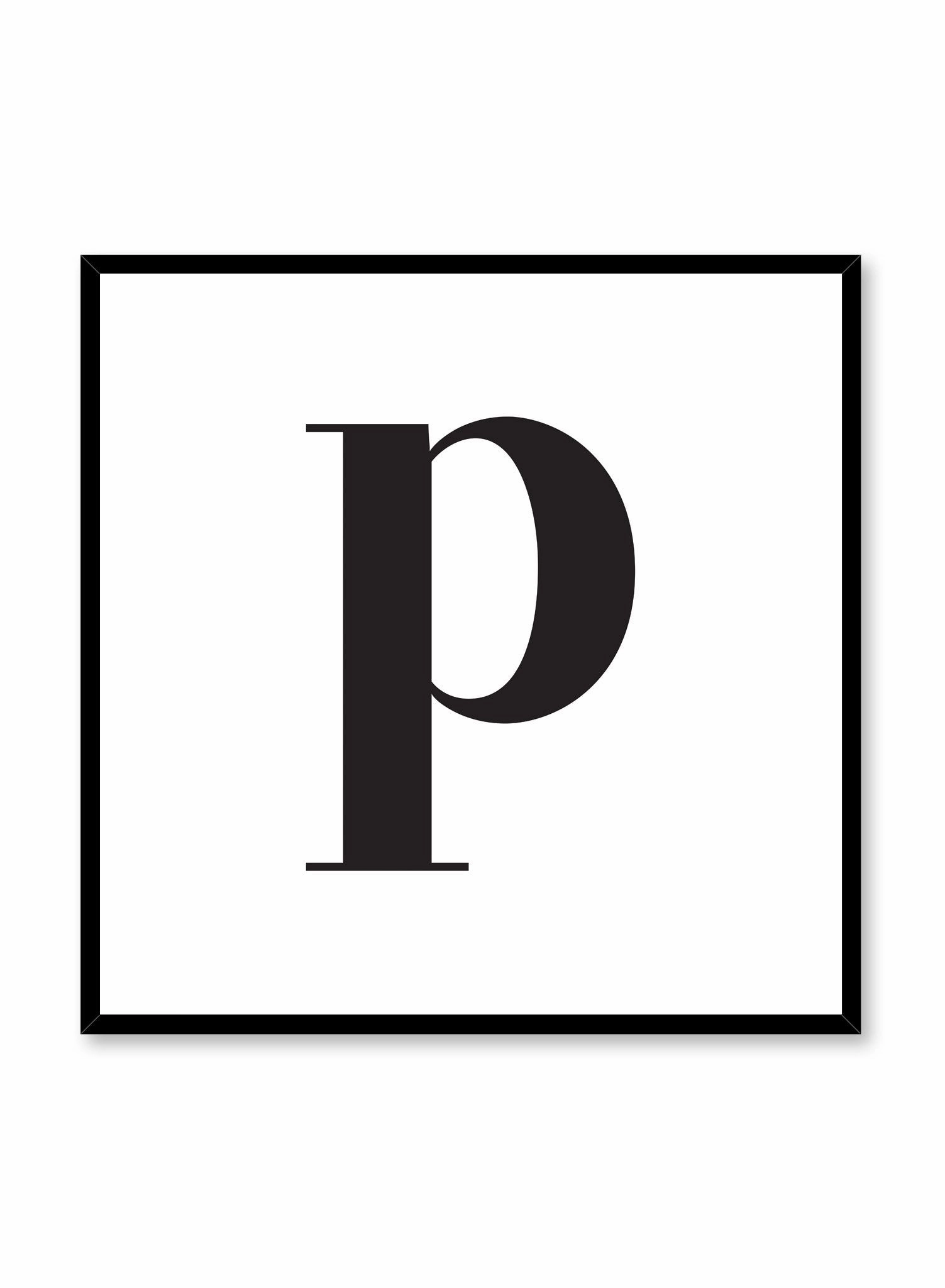 Lowercase Letter P, Poster