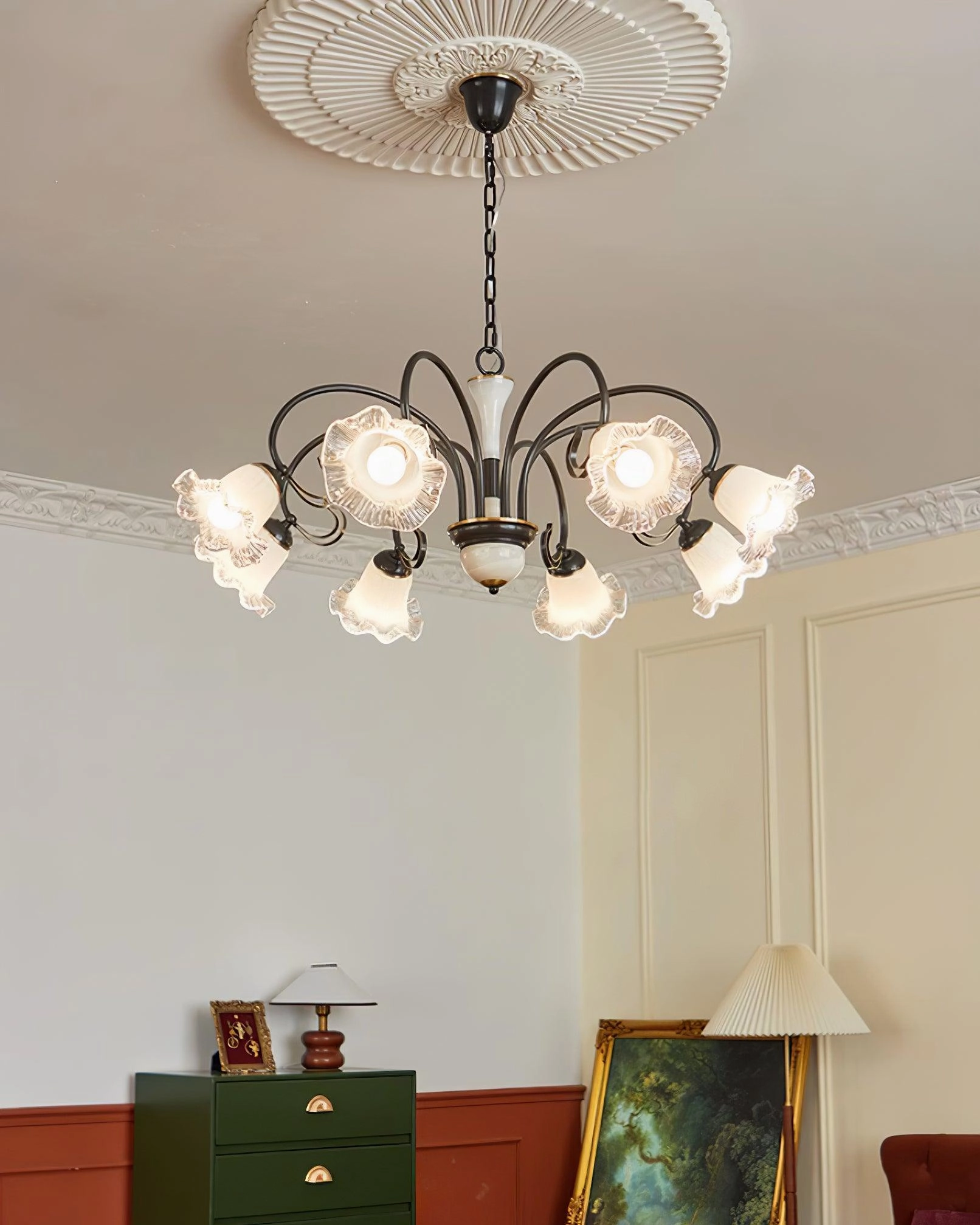 Luce Black Chandelier