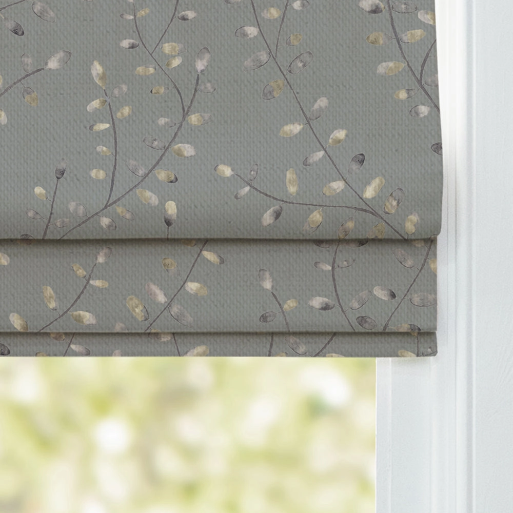 Lucia Printed Cotton Made to Measure Roman Blinds Lake
