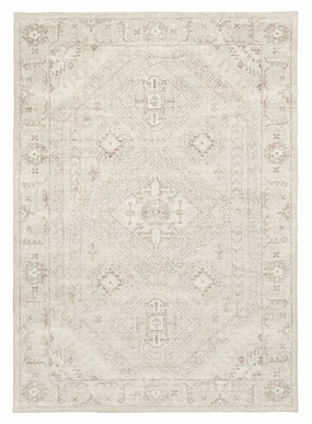Lucille Cream and Beige Distressed Washable Rugmodern color block patchwork rug