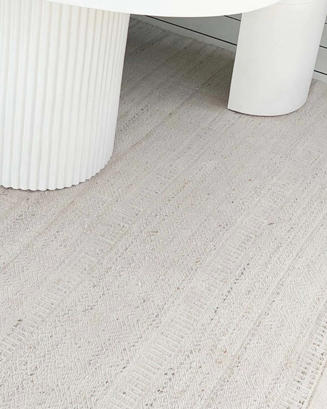 Lucinda Cream and Beige Indoor Outdoor PET Rug *NO RETURNS UNLESS FAULTY