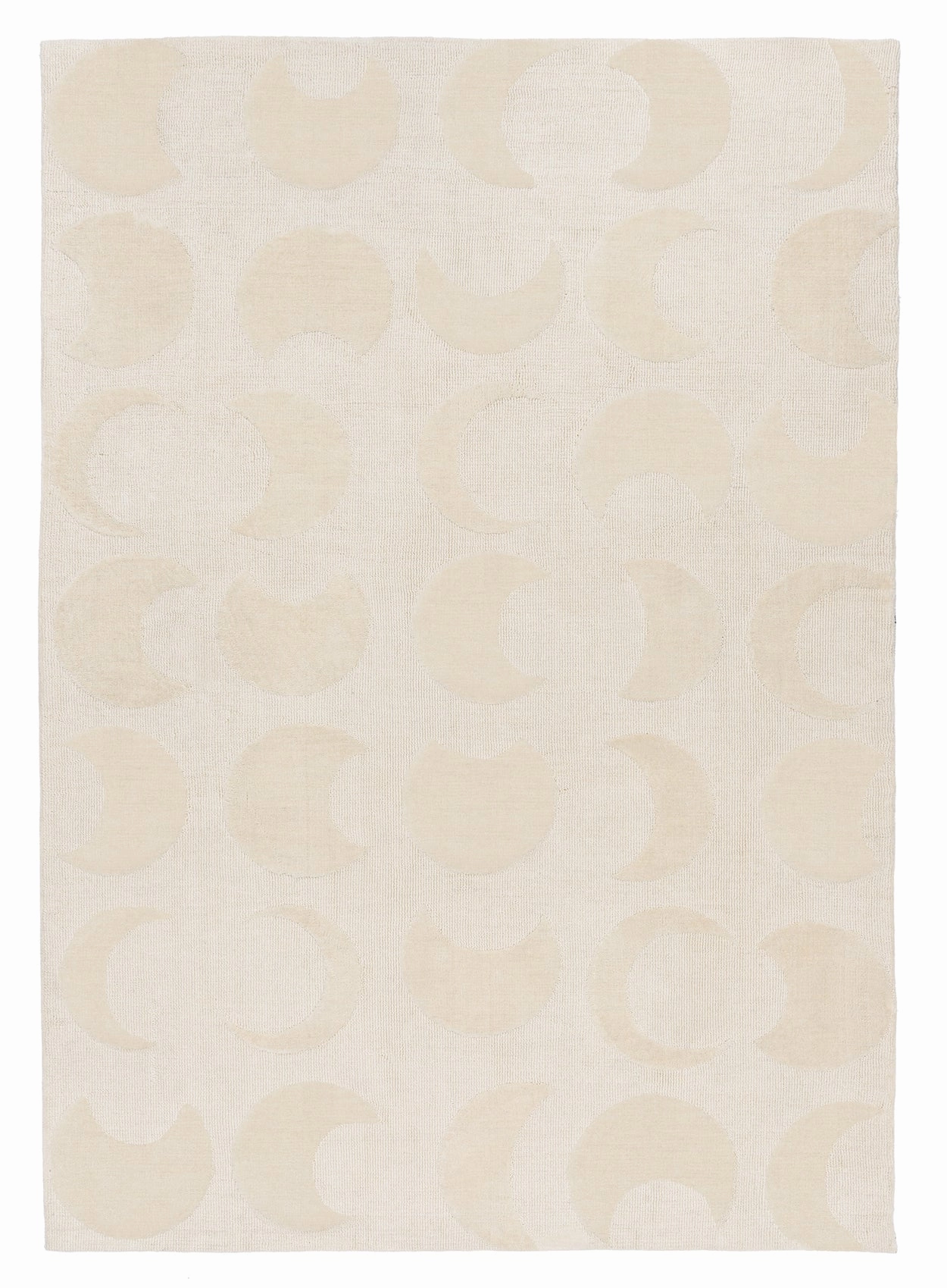 Lucy Beige Cream Half-Moon Pattern Rug *NO RETURNS UNLESS FAULTYmodern color block patchwork rug