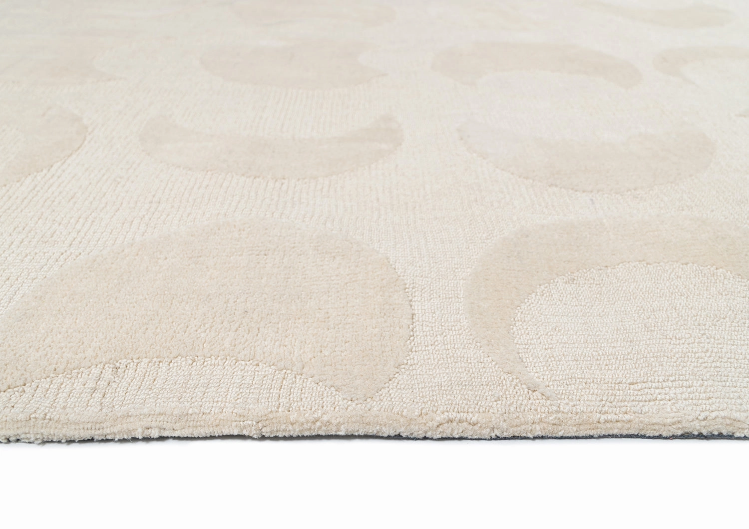 Lucy Beige Cream Half-Moon Pattern Rug *NO RETURNS UNLESS FAULTY