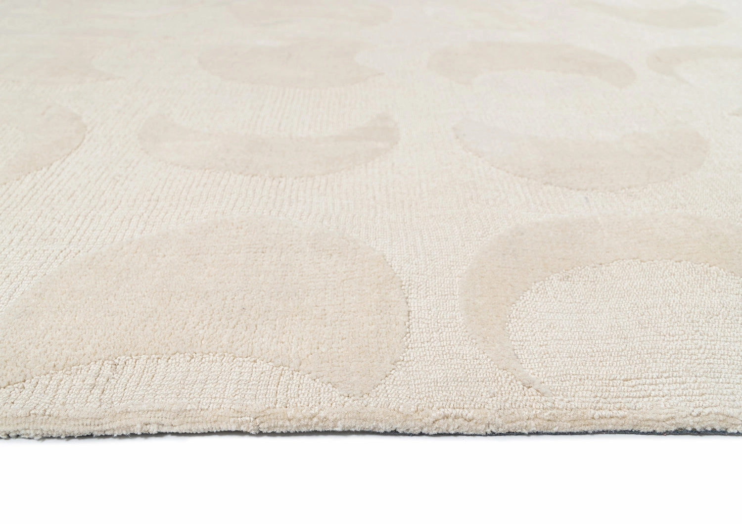 Lucy Beige Cream Half-Moon Pattern Rug *NO RETURNS UNLESS FAULTY