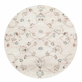 Luna Blue and Pink Floral Round Rug *NO RETURNS UNLESS FAULTYmodern color block patchwork rug