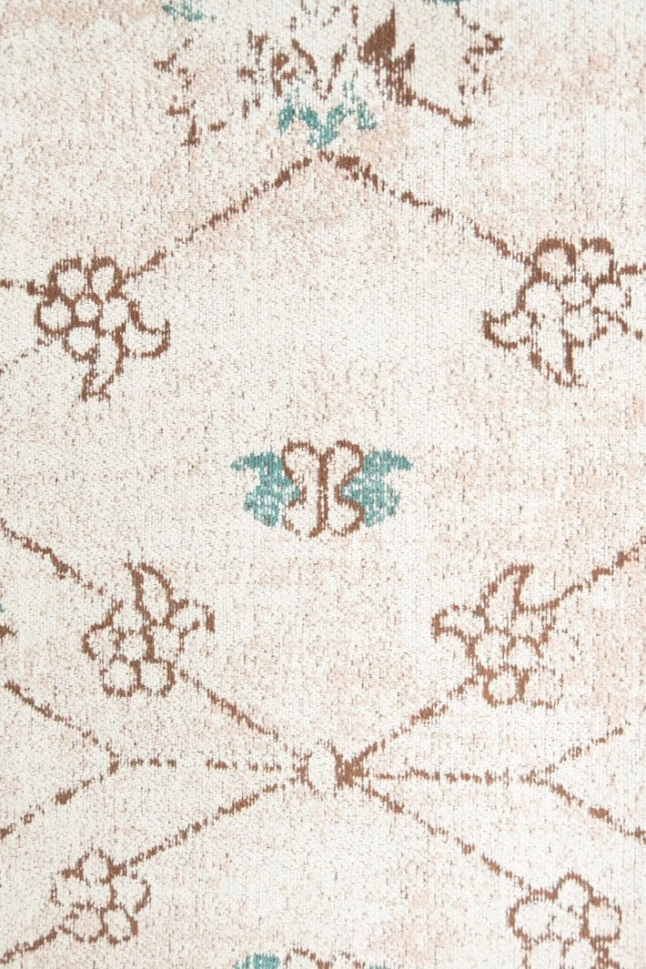 Luna Blue and Pink Floral Rug *NO RETURNS UNLESS FAULTY