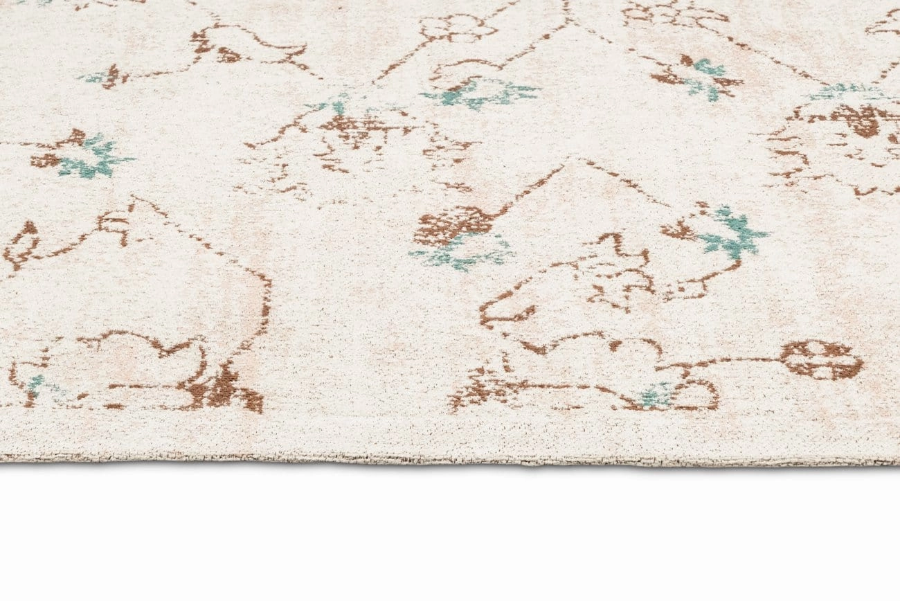 Luna Blue and Pink Floral Rug *NO RETURNS UNLESS FAULTY