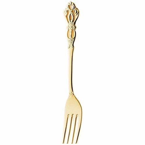 Lune Dessert Fork Gold