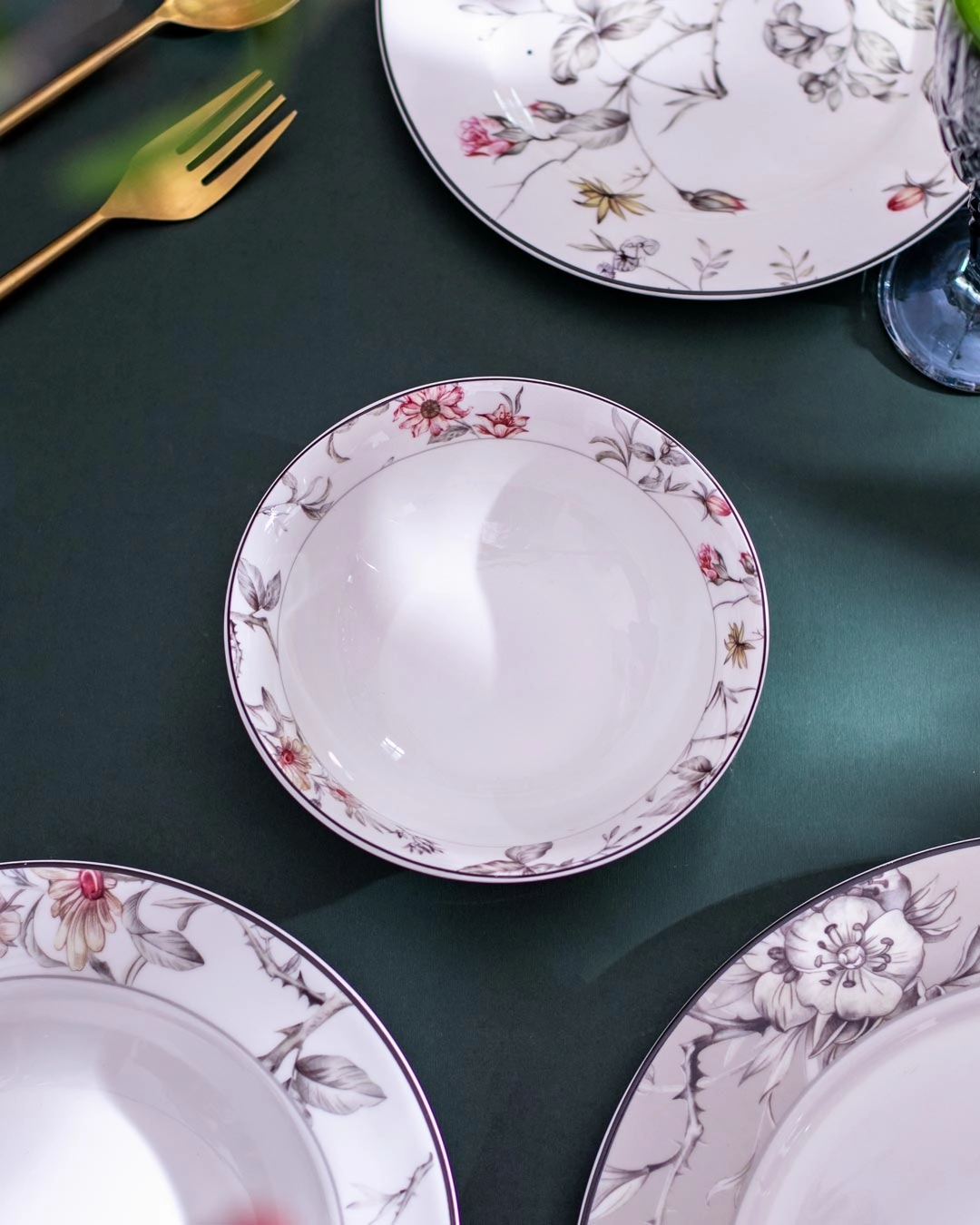 Luxe Blooms Bowlmodern kitchen decor ,kitchen dinner set ,dinnerware 