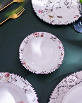 Luxe Blooms Bowlmodern kitchen decor ,kitchen dinner set ,dinnerware 