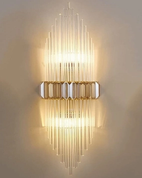 Luxury Empire Glass Rod Wall Sconce - Goldmodern wall lamp,smart wall lamp