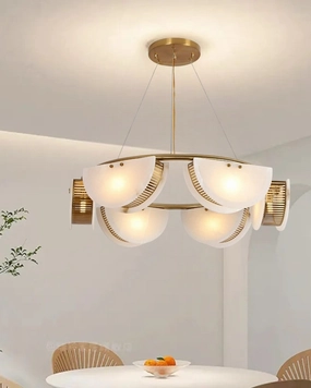 Luxury Marble Interior Chandelier - 6 Lightmodern wall lamp,smart wall lamp
