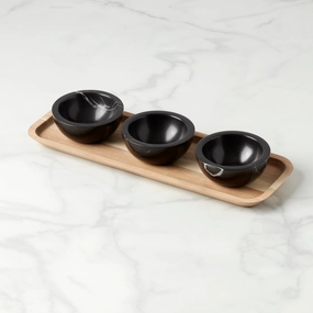 LX Collective Tray With 3 Dip Bowlshalloween party decor ,outdoor halloween decor 
