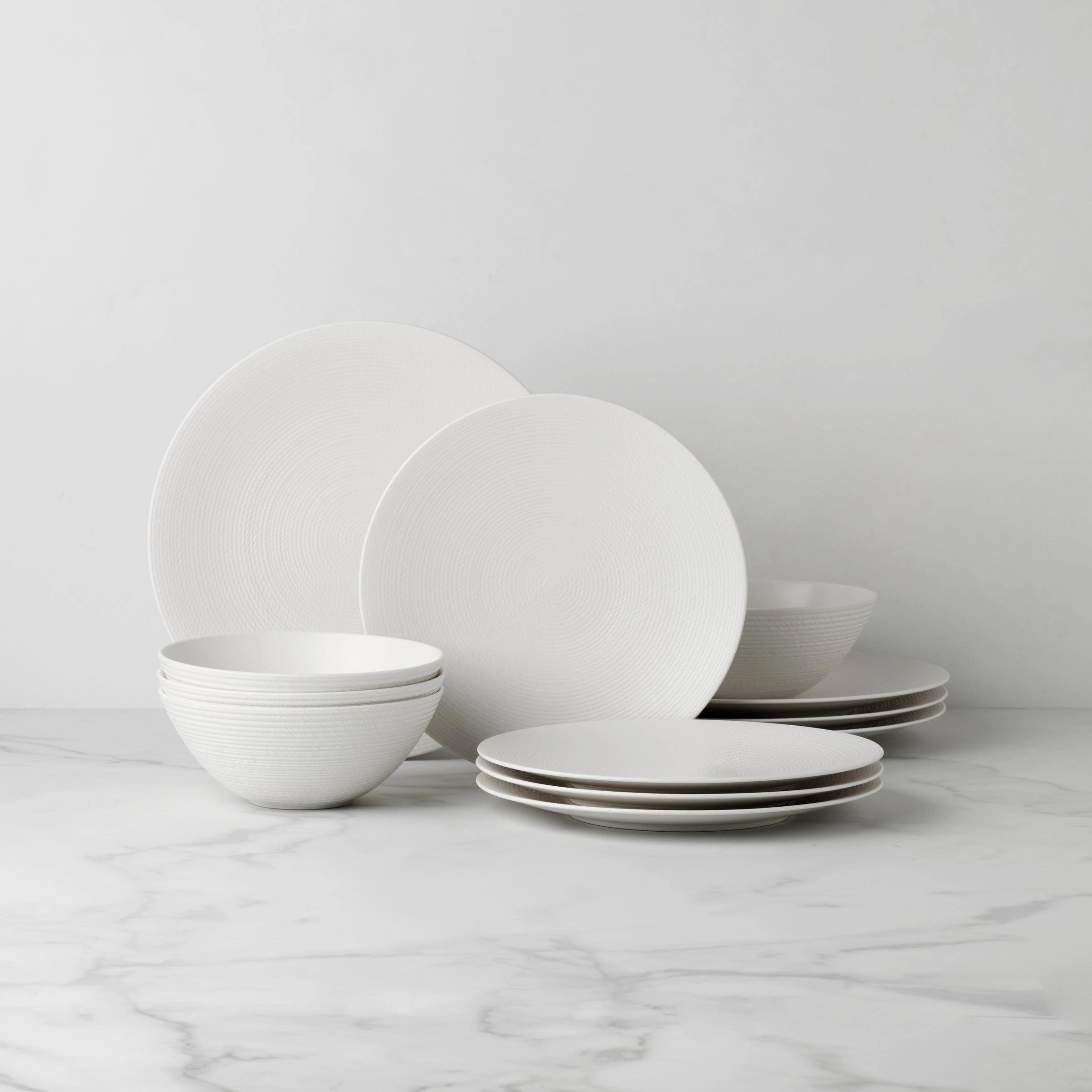 LX Collective White 12-Piece Dinnerware Sethalloween party decor ,outdoor halloween decor 