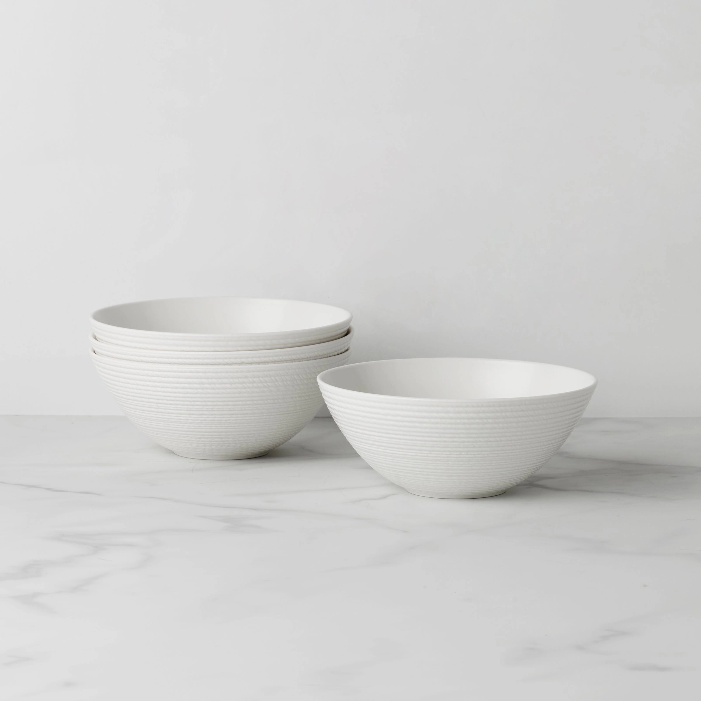 LX Collective White All-Purpose Bowls - Set of 4modern kitchen decor ,kitchen dinner set ,dinnerware 