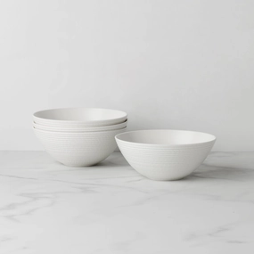 LX Collective White All-Purpose Bowls - Set of 4halloween party decor ,outdoor halloween decor 
