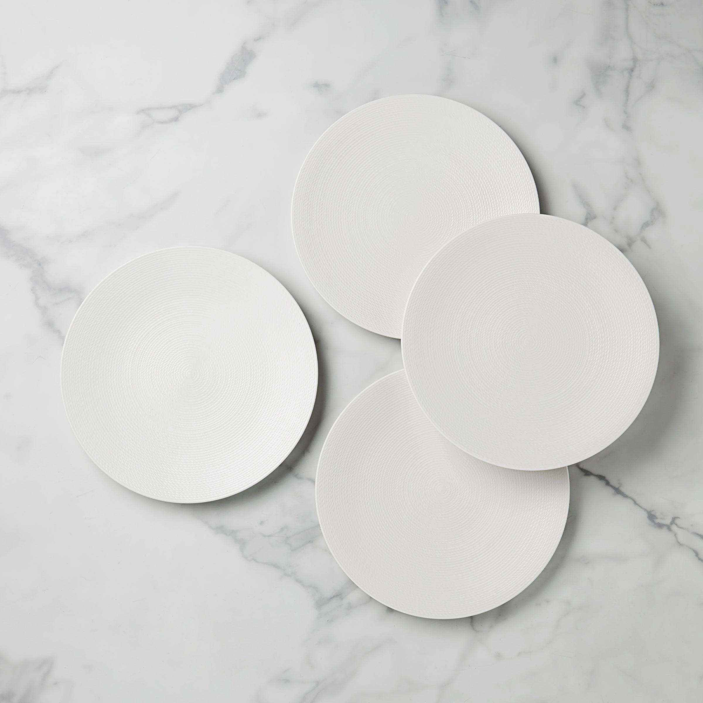 LX Collective White Dinner Plates - Set of 4halloween party decor ,outdoor halloween decor 