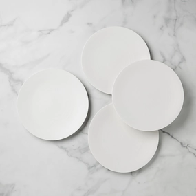 LX Collective White Dinner Plates - Set of 4halloween party decor ,outdoor halloween decor 