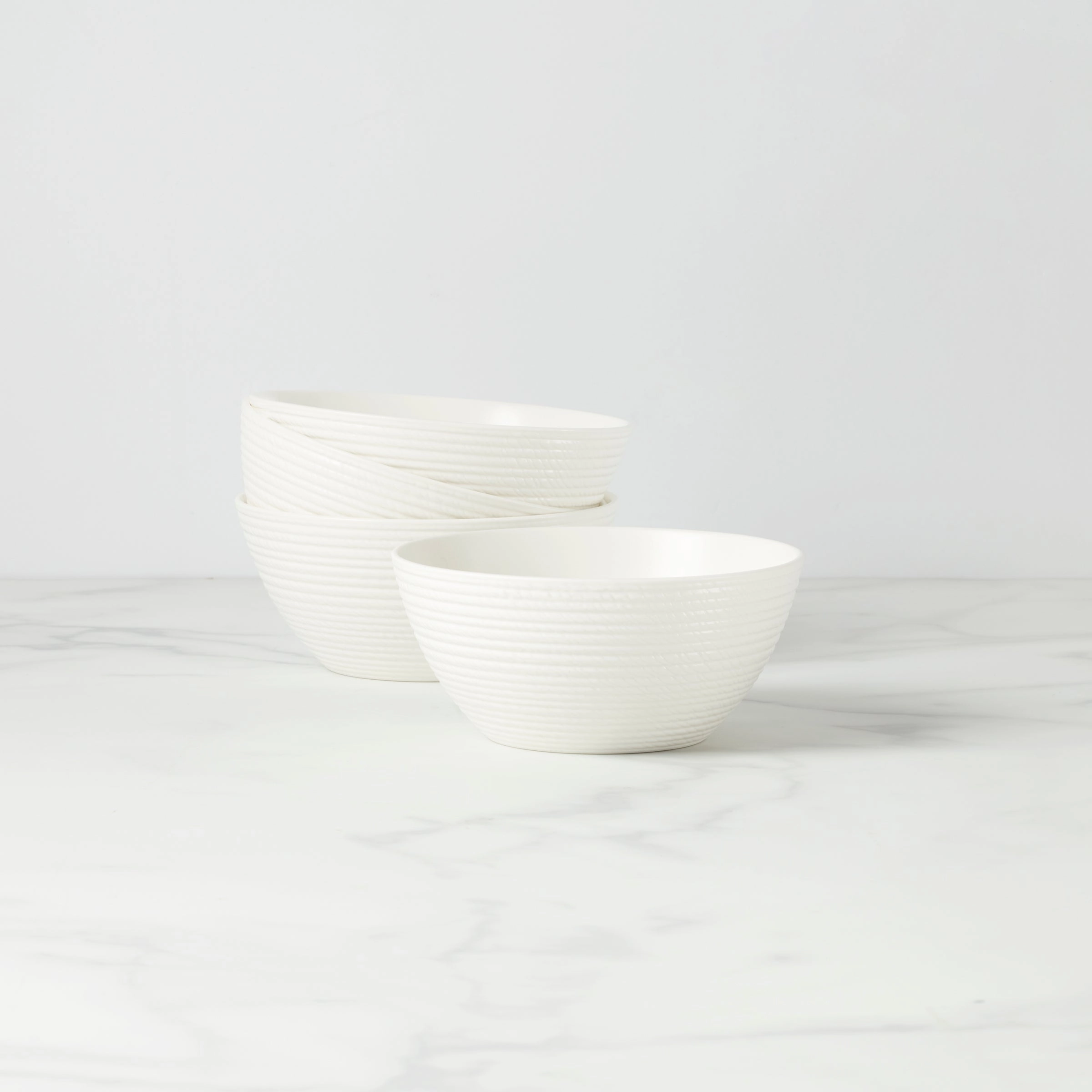 LX Collective White Fruit Bowls - Set of 4modern kitchen decor ,kitchen dinner set ,dinnerware 