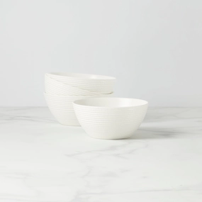 LX Collective White Fruit Bowls - Set of 4modern kitchen decor ,kitchen dinner set ,dinnerware 